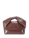 Jw Anderson Chocolate Nappa Leather Medium Twister Handbag In Brown