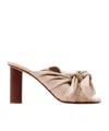 Jw Anderson Chunky High Heel Sandals In Brown