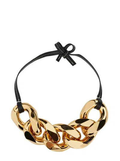 Jw Anderson Cintura A Catena Oversize In Black