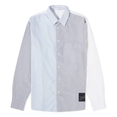 JW ANDERSON JW ANDERSON CLASSIC FIT PATCHWORK COTTON SHIRT