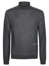 Jw Anderson J. W. Anderson Classic High-neck Grey Turtleneck Jumper In Gray