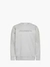 Jw Anderson Classic Logo Embroidery Sweatshirt In Grey