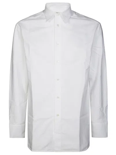 Jw Anderson Classic Long-sleeve Shirt With Pointed Collar In White