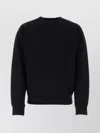 Jw Anderson Classic Ribbed Crewneck Sweater In Black