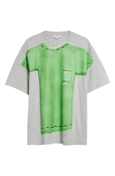 JW ANDERSON CLAY COTTON GRAPHIC T-SHIRT
