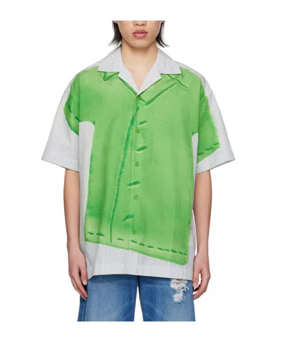 JW ANDERSON JW ANDERSON STRIPED SHORT-SLEEVED SHIRT