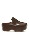 Jw Anderson Plateau-mules Aus Wildleder 50mm In Brown