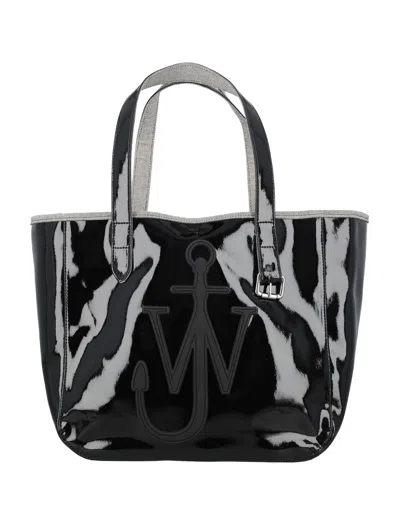 Jw Anderson Coated Denim Belt Tote Bag