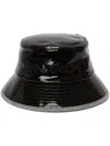 Jw Anderson Coated-finish Denim Bucket Hat In Black