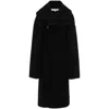 Jw Anderson Belted Wool Coat In Black