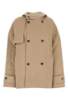 Jw Anderson Beige Wool Coat In Neutral