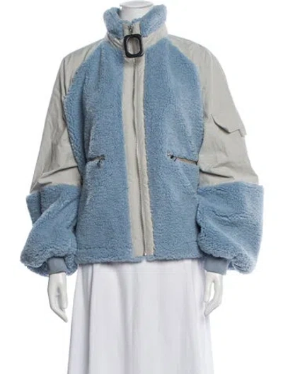 Pre-owned Jw Anderson Colorblock Pattern Denim Jacket W/ Tags In Blue