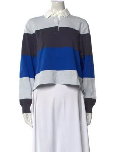 Pre-owned Jw Anderson Colorblock Pattern Long Sleeve Sweatshirt In Multi
