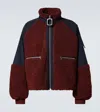 Jw Anderson Colour Block Fleece Track Top In Red