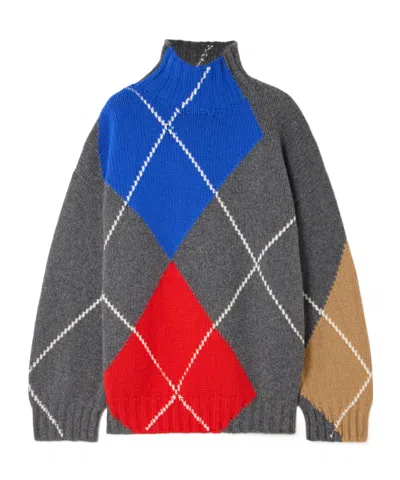 Jw Anderson Colorful Quilted Sweater In Multi