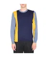 Jw Anderson Colour-block Long-sleeve Jumper In Blue