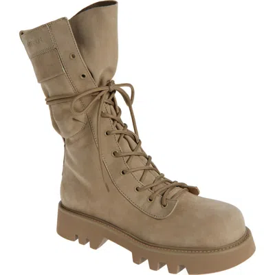 Jw Anderson Combat Boot In 190- Taupe