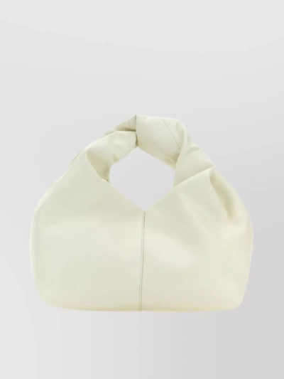 JW ANDERSON COMPACT LEATHER HOBO BAG WITH UNIQUE HANDLE
