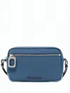 Jw Anderson Compact Rectangular Crossbody Bag With Distinctive Zipper Pull In Blue