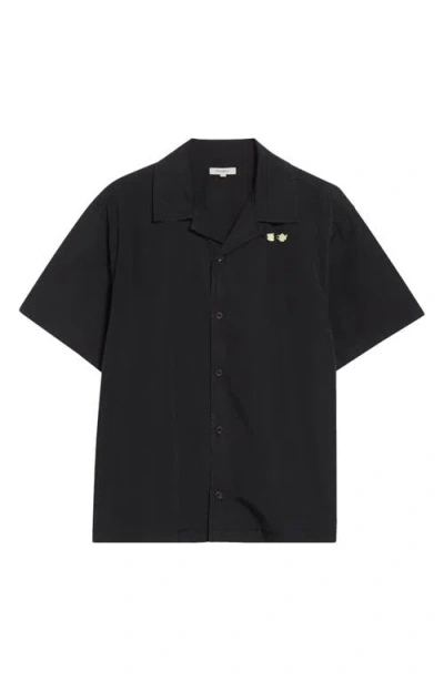 JW ANDERSON JW ANDERSON CONTRAST CROCKERY EMBROIDERED CAMP SHIRT
