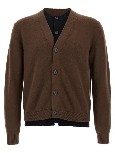 JW ANDERSON JW ANDERSON 'CONTRAST LAYERED' CARDIGAN
