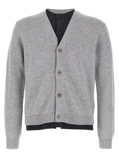 JW ANDERSON JW ANDERSON 'CONTRAST LAYERED' CARDIGAN