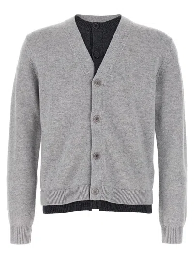 JW ANDERSON 'CONTRAST LAYERED' CARDIGAN