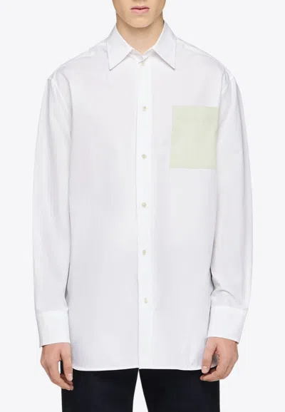 JW ANDERSON CONTRAST PATCH POCKET SHIRT