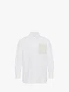 Jw Anderson Contrast Patch Pocket Shirt In White