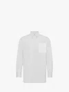 Jw Anderson Contrast Patch Pocket Shirt In White