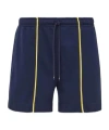 Jw Anderson Contrast Seam Shorts In Blue