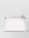Jw Anderson Contrast Stitching Silver Hardware Top Handle Bag