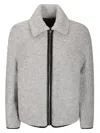 Jw Anderson Contrast Trim Casual Jacket In Gray