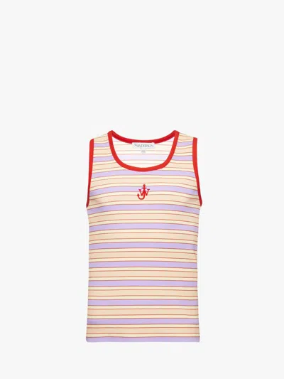 JW ANDERSON CONTRAST TRIM STRIPED VEST