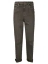 Jw Anderson J. W. Anderson Jeans With Cuff And Patch In Smoke