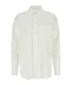 Jw Anderson White Poplin Shirt In White