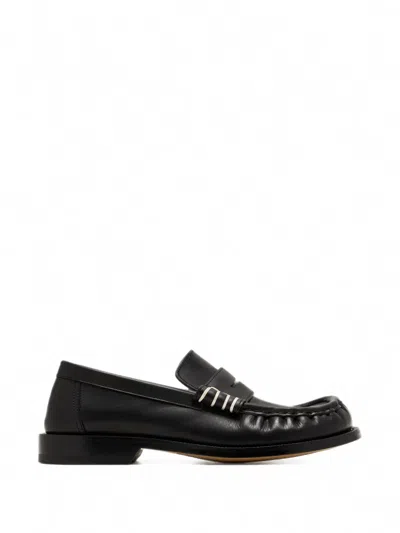 Jw Anderson Contrast-stitch Penny Loafers In Multi