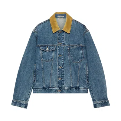 Pre-owned Jw Anderson Corduroy Collar Jacket 'mid Blue' | Women's Size S