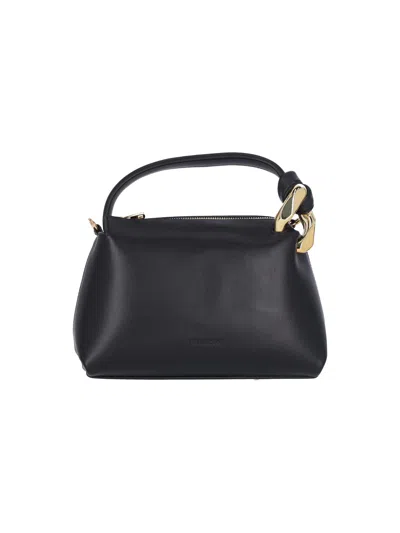 Jw Anderson Corner Bag Small Shoulder Bag In Black