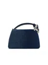 Jw Anderson 'corner' Blue Denim Bag Women In Blue