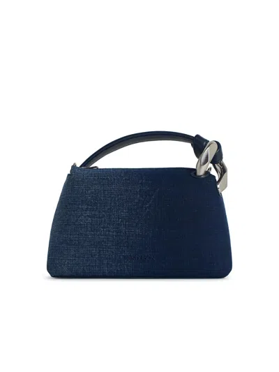 Jw Anderson 'corner' Blue Denim Bag Women