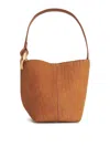 Jw Anderson Suede Bucket Bag Vertical Stitching