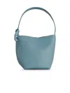 Jw Anderson 'corner' Bucket Bag In Light Blue Lear In Blue