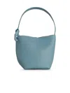 Jw Anderson 'corner' Bucket Bag In Light Blue Lear