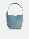 Jw Anderson 'corner' Bucket Bag In Light Blue Leather In Light Blue