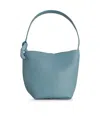 Jw Anderson 'corner' Bucket Bag Leather In Blue