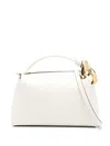 Jw Anderson Chain Leather Crossbody Bag In White
