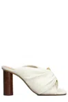 JW ANDERSON JW ANDERSON CORNER GATHERED SCULPTED HEEL MULES