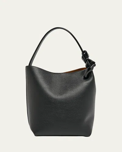 Jw Anderson Black Jwa Corner Bucket Bag In 999 Black
