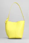JW ANDERSON J.W. ANDERSON CORNER HAND BAG IN YELLOW LEATHER